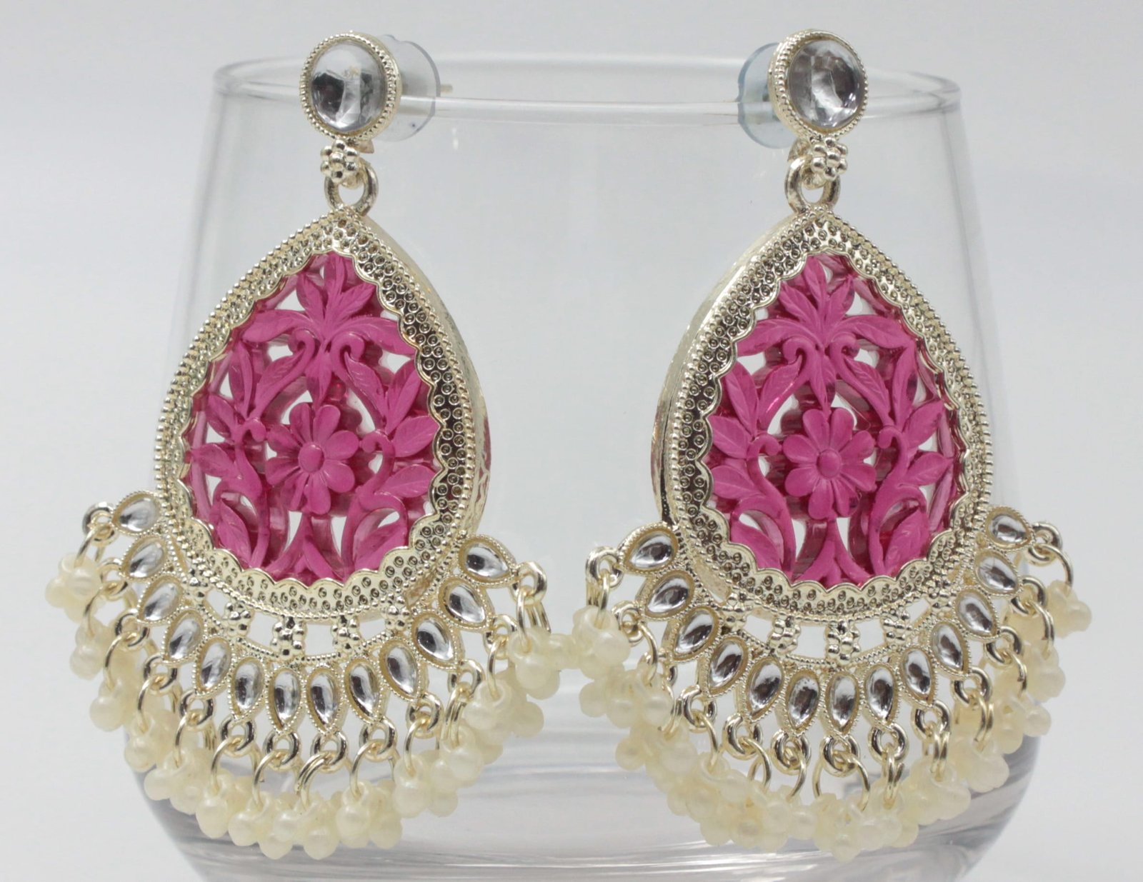 GOLD PLATED DROP  EARRINGS